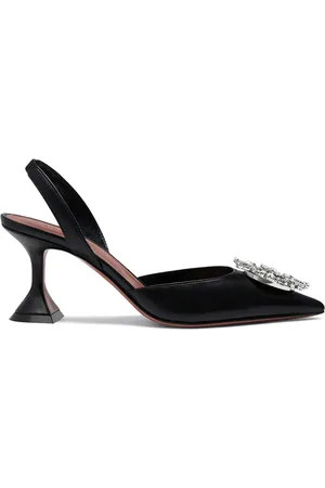 Amina Muaddi Zapatillas Begum Sling con tacón de 70mm
