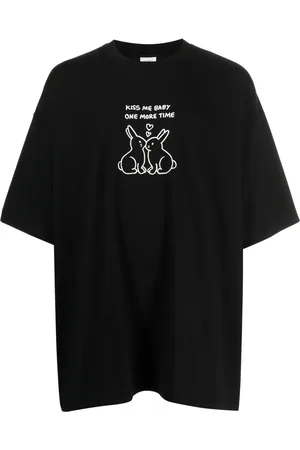 Vetements Playera con eslogan estampado