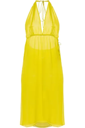 CHRISTOPHER ESBER Vestido midi con cuello halter