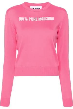 Moschino Suéter tejido con eslogan en intarsia
