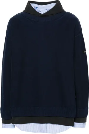 Balenciaga Hoodie a capas con parche del logo