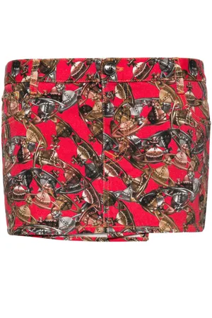 Vivienne Westwood Falda con estampado Foam Crazy Orb