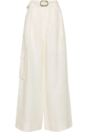 Twin-Set Pantalones anchos con cinturón