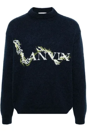 Lanvin Suéter con logo en jacquard