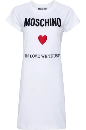 Moschino Vestido estilo playera con logo bordado