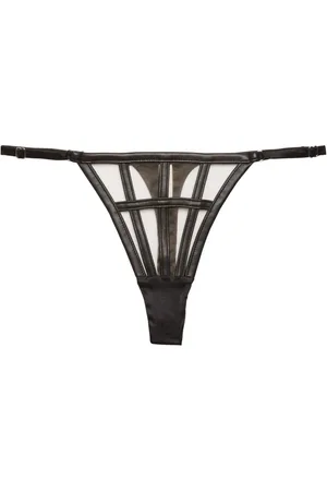 FLEUR DU MAL Tanga con diseño enrejado