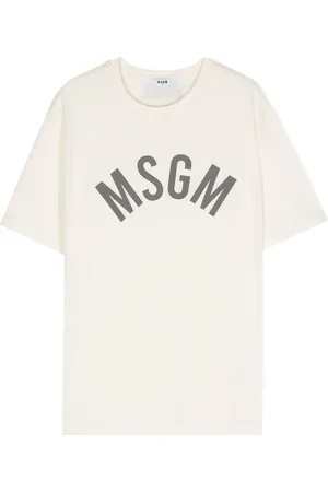 Msgm Playera con logo estampado