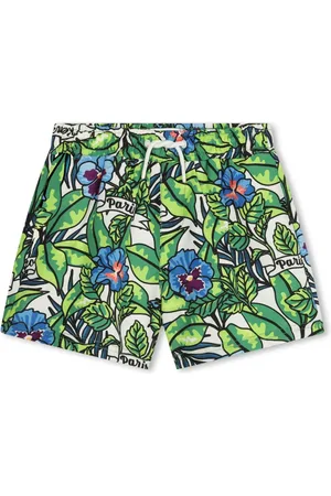 Kenzo Shorts de playa con logo estampado