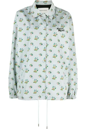 Maison Kitsuné Chamarra con estampado floral