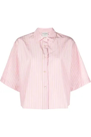 FORTE FORTE Camisa manga corta con rayas estampadas