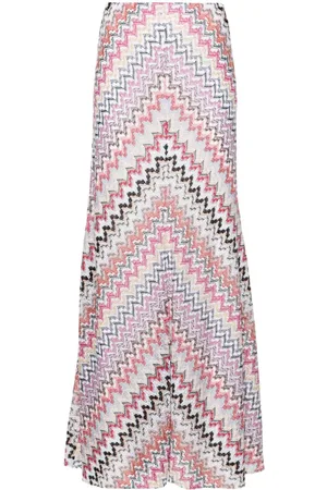 Missoni Falda larga con diseño entretejido en zigzag