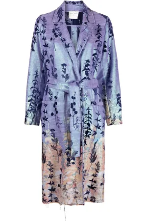 FORTE FORTE Abrigo con botones y motivo en jacquard