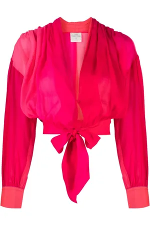 FORTE FORTE Blusa con cierre de lazo