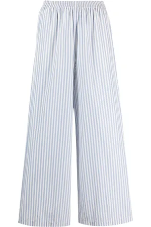 FORTE FORTE Pantalones anchos con motivo de rayas