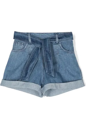 PHILOSOPHY DI LORENZO SERAFINI Shorts de mezclilla con cinturón