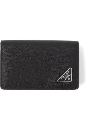 Prada Tarjetero Saffiano con logo triangular