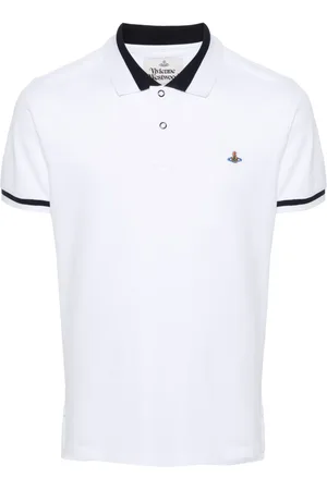 Vivienne Westwood Playera tipo polo con motivo Orb bordado