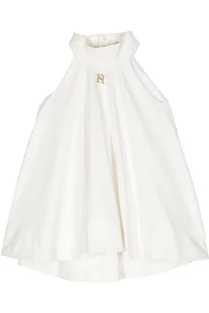 Elisabetta Franchi Vestido sin mangas con placa del logo