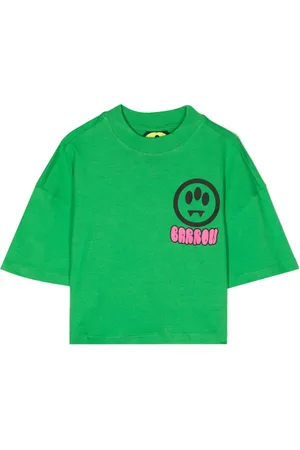 BARROW Top corto con logo estampado