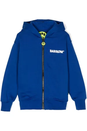 BARROW Hoodie con logo estampado y cierre