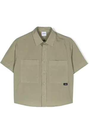 Aspesi Camisa de popelina con bolsillo de parche