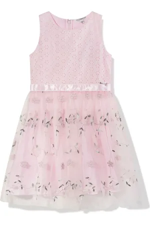 Guess Vestido de tul con bordado floral
