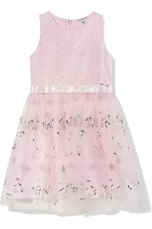 Guess Vestido de tul con bordado floral