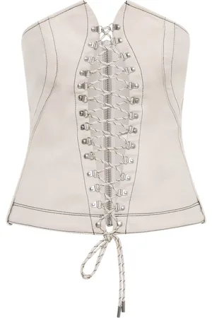 DION LEE Top estilo corset Hiking con cordones