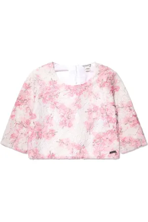 Guess Top corto con encaje floral