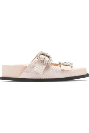 Nº21 Sandalias entretejidas con detalles de cristal