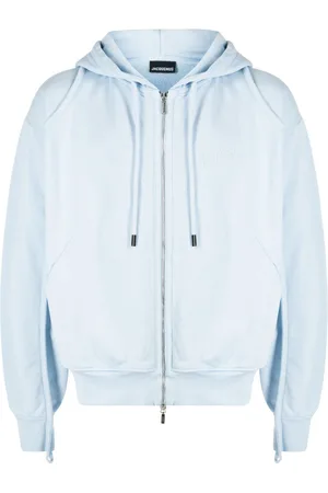 Jacquemus Hoodie con logo bordado y cierre