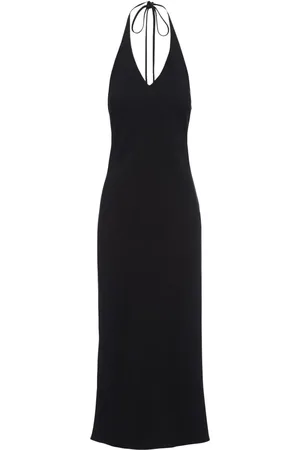 Prada Vestido midi con cuello halter