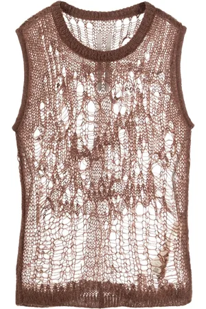 Rick Owens Top de tejido flojo Spider