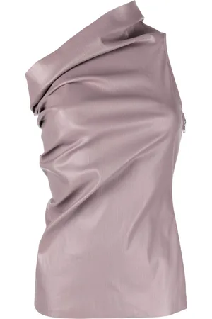 Rick Owens Camiseta Athena con hombro descubierto