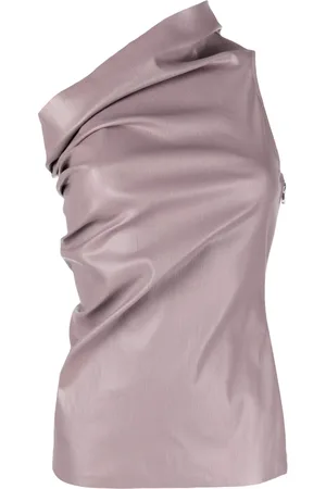 Rick Owens Camiseta Athena con hombro descubierto