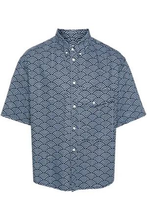 Kenzo Falda de mezclilla con estampado Seigaiha
