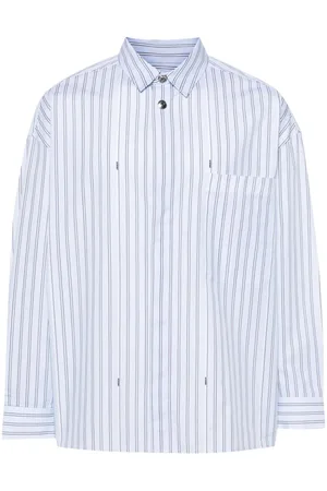 Jacquemus Camisa con rayas y aplique del logo