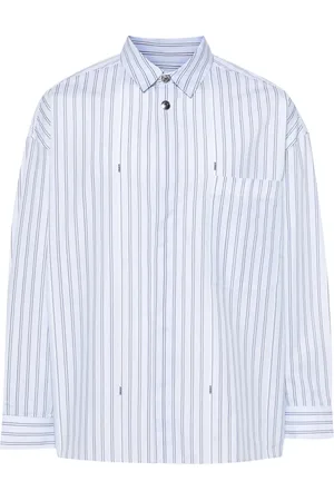 Jacquemus Camisa con rayas y aplique del logo