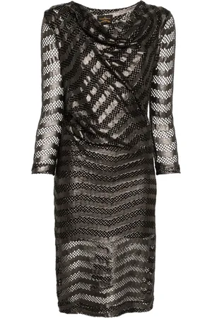 Vivienne Westwood Vestido midi metalizado 2010
