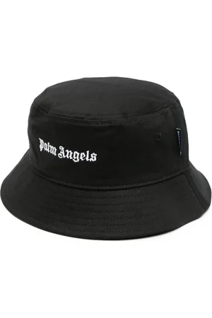 Palm Angels Gorro de pescador con logo bordado