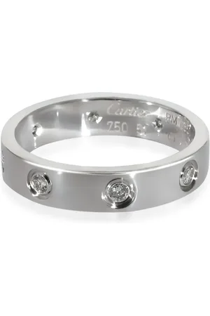 Cartier Anillo Love en oro blanco de 18kt con diamantes