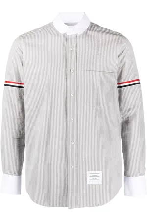 Thom Browne Camisa con motivo de rayas RWB