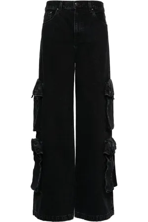 AMIRI Jeans anchos con placa del monograma