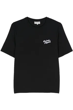 Maison Kitsuné Playera con logo bordado