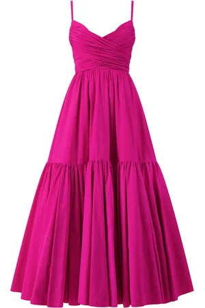 Giambattista Valli Vestido largo con detalle fruncido