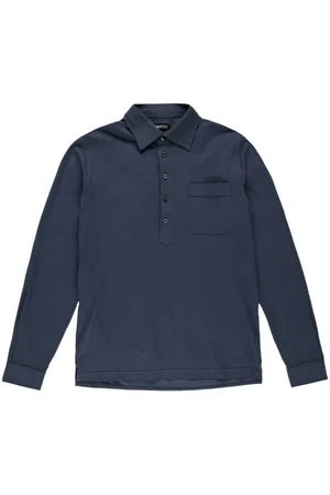 Tom Ford Playera tipo polo de piqué manga larga