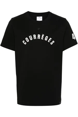 Courrèges Playera con logo estampado