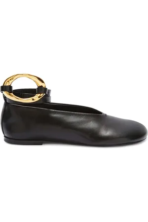 Jil Sander Flats con detalle de anillo
