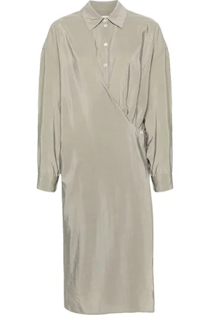 LEMAIRE Vestido midi con diseño curzado