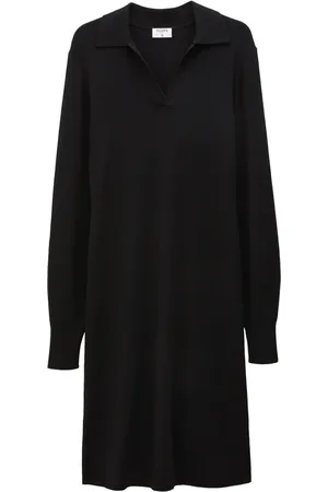 Filippa K Vestido tipo playera tipo polo tejido con logo bordado